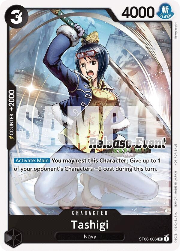 Image for Tashigi (ST15 - ST20 Release Event Pack) (ST06-006) (One Piece Promotion Cards) (OP-PR) - One Piece Card Game