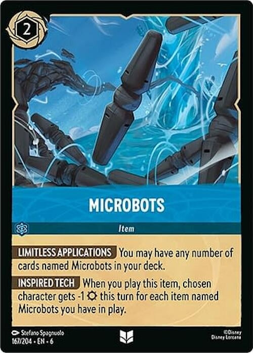 Image for Microbots (167/204) (Azurite Sea) (6) - Disney Lorcana