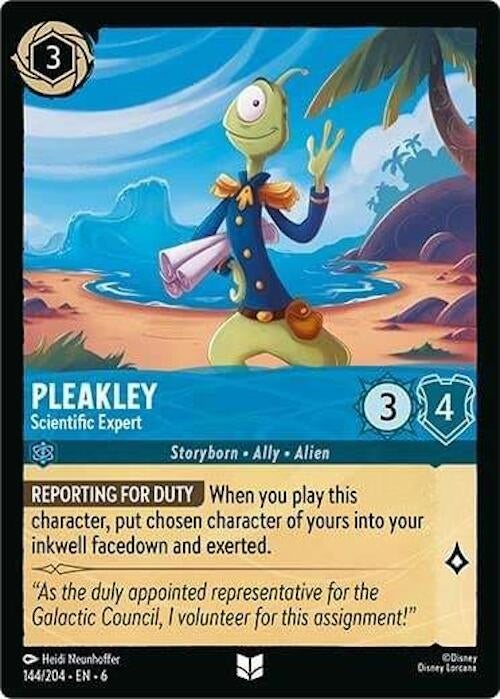 Image for Pleakley - Scientific Expert (144/204) (Azurite Sea) (6) - Disney Lorcana