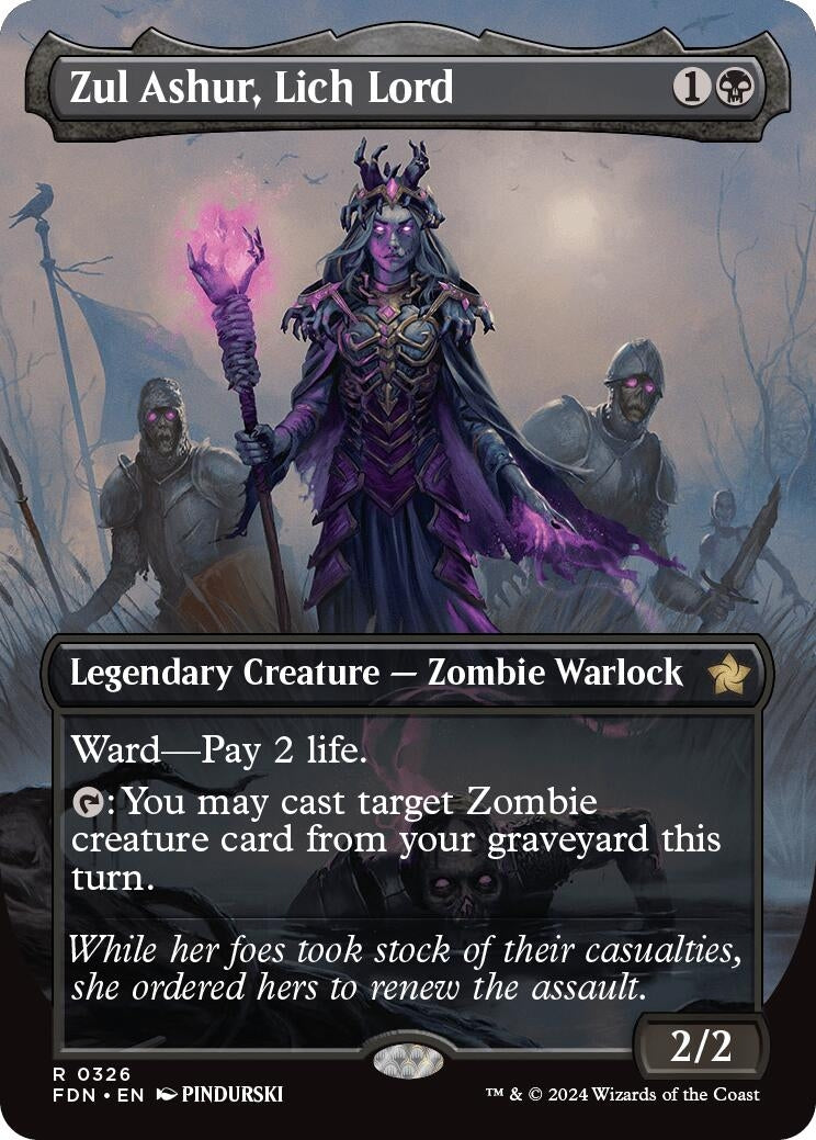 Zul Ashur, Lich Lord (Borderless) (326) (Foundations)