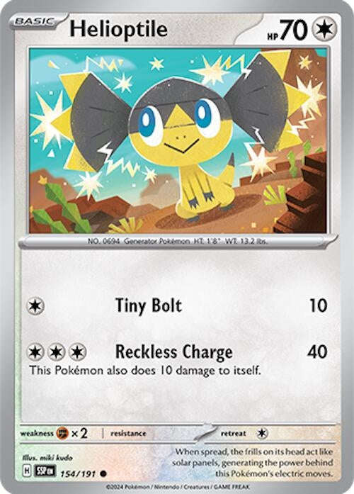 Image for Helioptile (154/191) (SV08: Surging Sparks) - Pokemon
