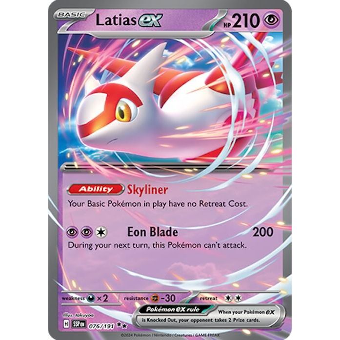Latias ex (076/191) (SV08: Surging Sparks) - PokeBox USA