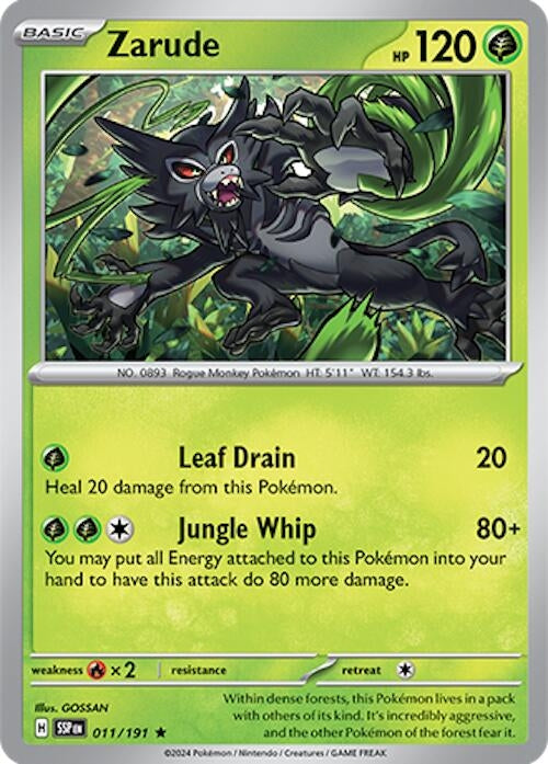 Image for Zarude (011/191) (SV08: Surging Sparks) - Pokemon