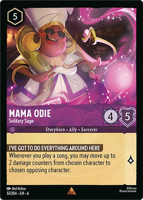 Image for Mama Odie - Solitary Sage (57/204) (Azurite Sea) (6) - Disney Lorcana