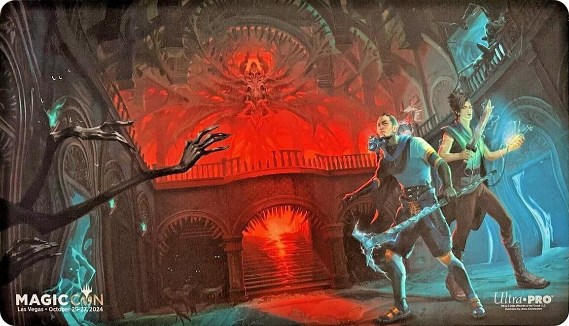 Image for MagicCon Las Vegas 2024 Duskmourn: House of Horror Key Art Standard Gaming Playmat for Magic: The Gathering - Playmats