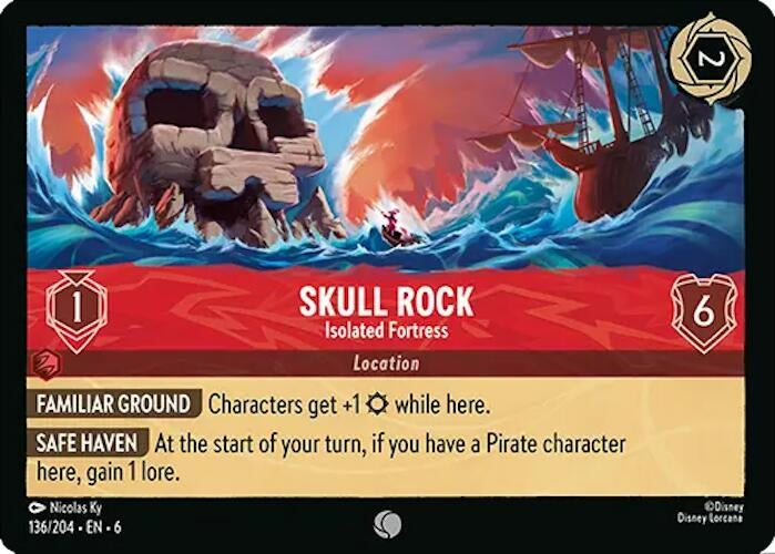Image for Skull Rock - Isolated Fortress (136/204) (Azurite Sea) (6) - Disney Lorcana