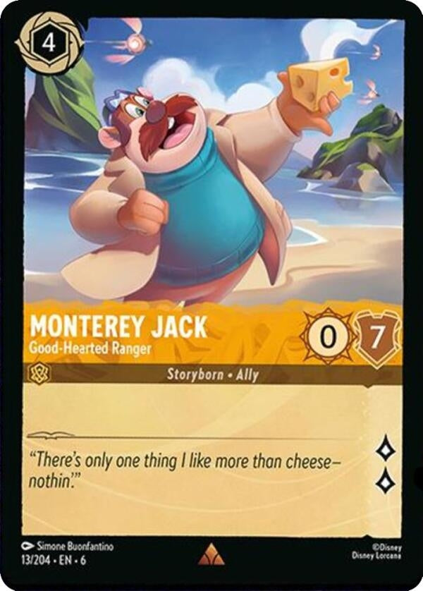 Image for Monterey Jack - Good-Hearted Ranger (13/204) (Azurite Sea) (6) - Disney Lorcana