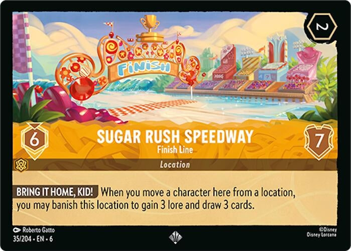 Image for Sugar Rush Speedway - Finish Line (35/204) (Azurite Sea) (6) - Disney Lorcana