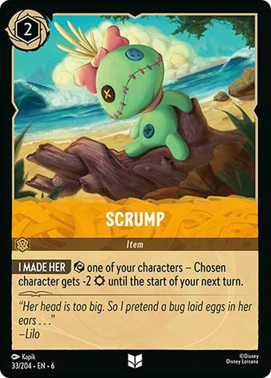 Image for Scrump (33/204) (Azurite Sea) (6) - Disney Lorcana