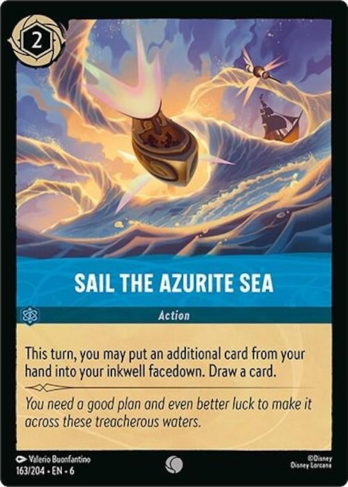 Image for Sail the Azurite Sea (163/204) (Azurite Sea) (6) - Disney Lorcana