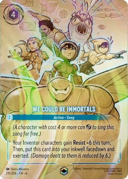 Image for We Could Be Immortals (Enchanted) (219/204) (Azurite Sea) (6) - Disney Lorcana