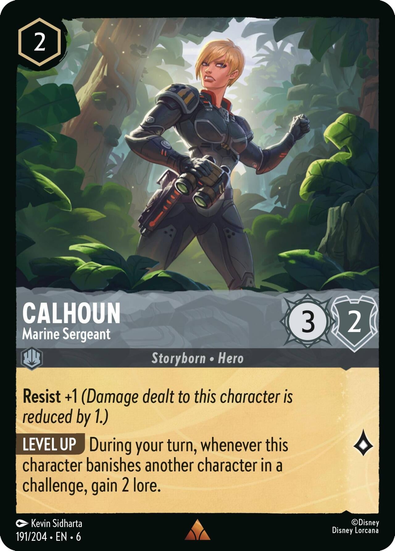 Image for Calhoun - Marine Sergeant (191/204) (Azurite Sea) (6) - Disney Lorcana