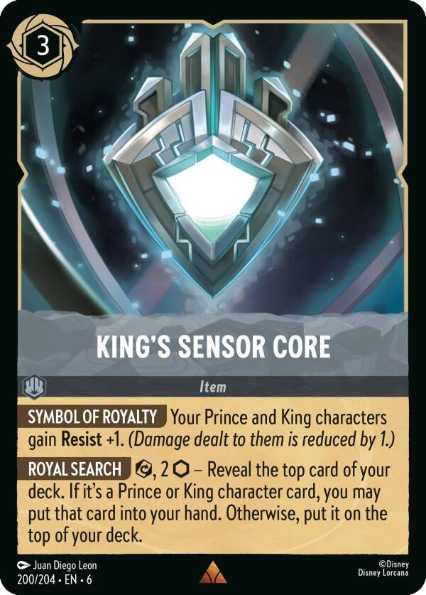 Image for King's Sensor Core (200/204) (Azurite Sea) (6) - Disney Lorcana