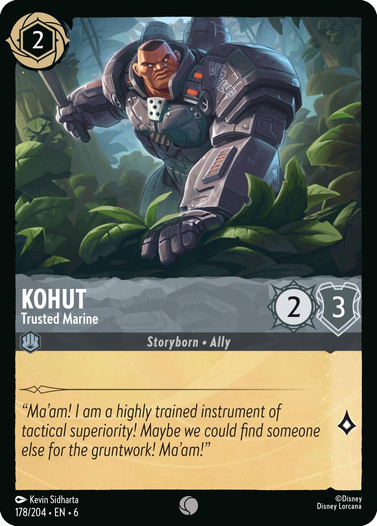 Image for Kohut - Trusted Marine (178/204) (Azurite Sea) (6) - Disney Lorcana