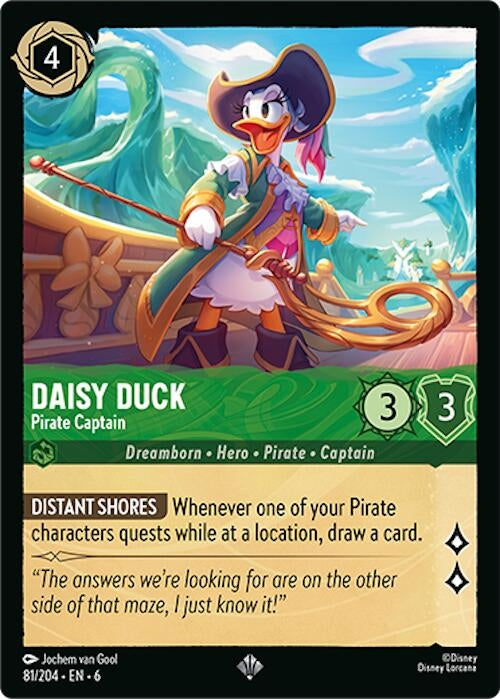 Image for Daisy Duck - Pirate Captain (81/204) (Azurite Sea) (6) - Disney Lorcana