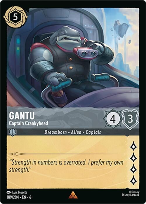 Image for Gantu - Captain Crankyhead (189/204) (Azurite Sea) (6) - Disney Lorcana
