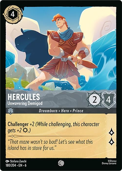 Image for Hercules - Unwavering Demigod (180/204) (Azurite Sea) (6) - Disney Lorcana