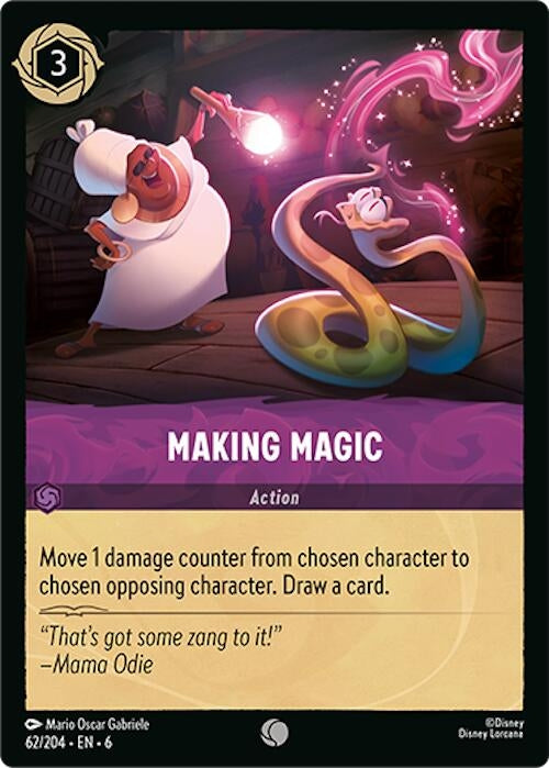 Image for Making Magic (62/204) (Azurite Sea) (6) - Disney Lorcana