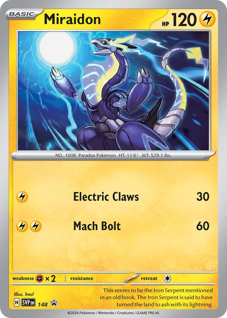 Image for Miraidon - 148 (148) (SV: Scarlet & Violet Promo Cards) (SVP) - Pokemon