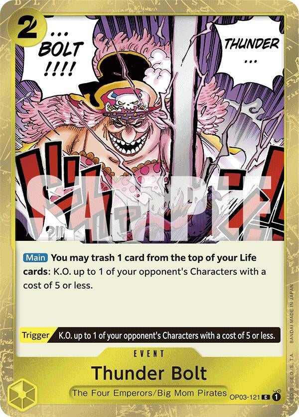 Image for Thunder Bolt (Jolly Roger Foil) (OP03-121) (Premium Booster -The Best-) (PRB-01) - One Piece Card Game