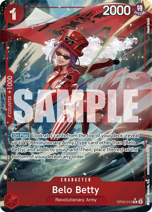 Image for Belo Betty (Full Art) (OP05-015) (Premium Booster -The Best-) (PRB-01) - One Piece Card Game