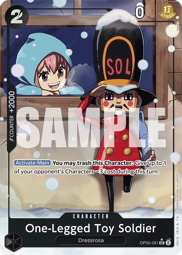Image for One-Legged Toy Soldier (Alternate Art) (OP05-081) (Premium Booster -The Best-) (PRB-01) - One Piece Card Game
