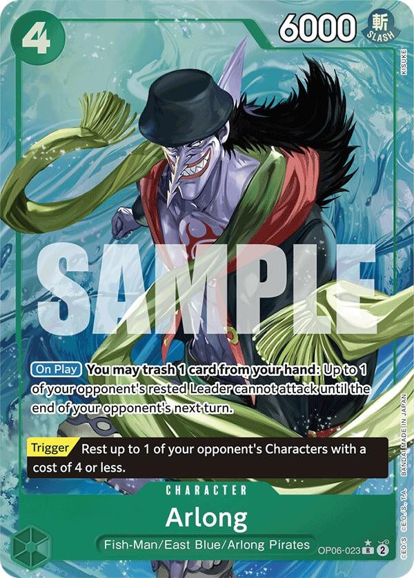 Image for Arlong (Alternate Art) (OP06-023) (Premium Booster -The Best-) (PRB-01) - One Piece Card Game