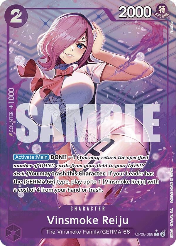Image for Vinsmoke Reiju (OP06-068) (Full Art) (OP06-068) (Premium Booster -The Best-) (PRB-01) - One Piece Card Game
