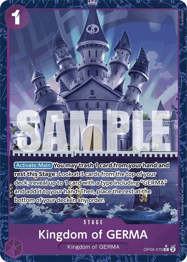 Image for Kingdom of GERMA (Alternate Art) (OP06-079) (Premium Booster -The Best-) (PRB-01) - One Piece Card Game