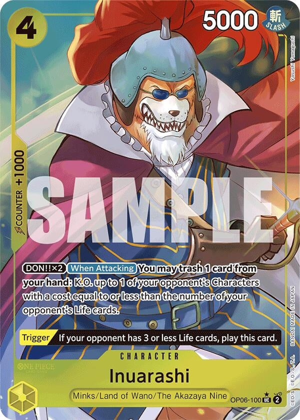 Image for Inuarashi (Full Art) (OP06-100) (Premium Booster -The Best-) (PRB-01) - One Piece Card Game