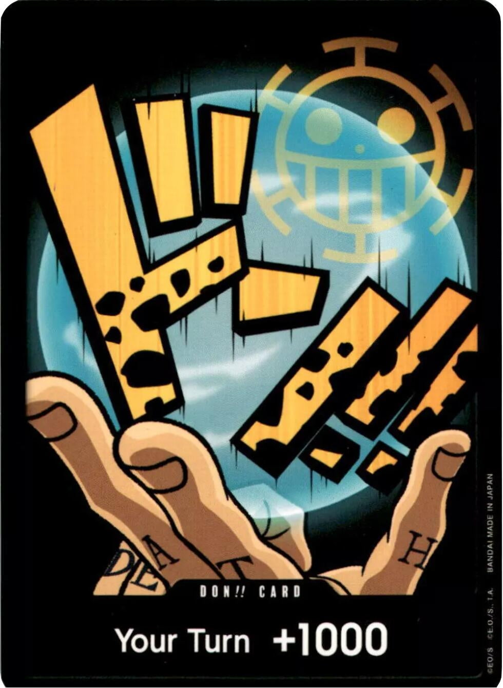 Image for DON!! Card (Trafalgar Law) (Premium Booster -The Best-) (PRB-01) - One Piece Card Game