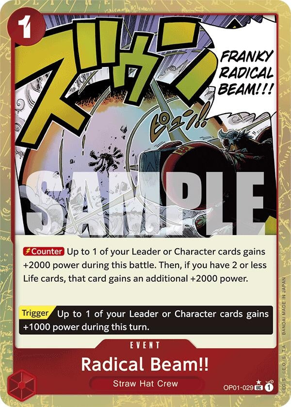 Image for Radical Beam!! (Textured Foil) (OP01-029) (Premium Booster -The Best-) (PRB-01) - One Piece Card Game