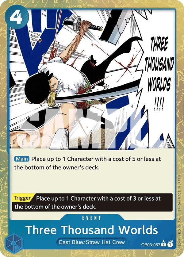 Image for Three Thousand Worlds (Textured Foil) (OP03-057) (Premium Booster -The Best-) (PRB-01) - One Piece Card Game