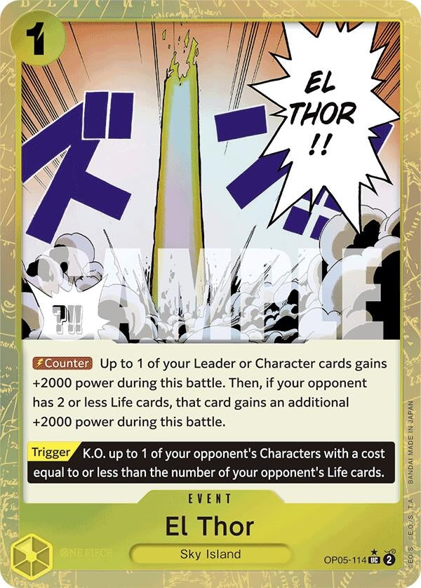 Image for El Thor (Textured Foil) (OP05-114) (Premium Booster -The Best-) (PRB-01) - One Piece Card Game