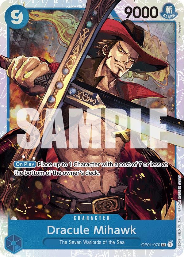 Image for Dracule Mihawk (OP01-070) (Reprint) (OP01-070) (Premium Booster -The Best-) (PRB-01) - One Piece Card Game