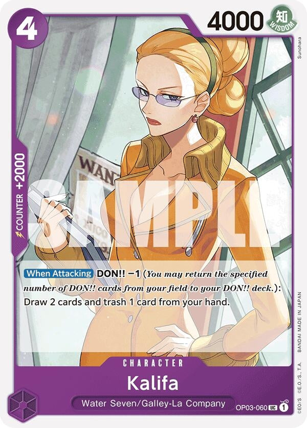 Image for Kalifa (Reprint) (OP03-060) (Premium Booster -The Best-) (PRB-01) - One Piece Card Game