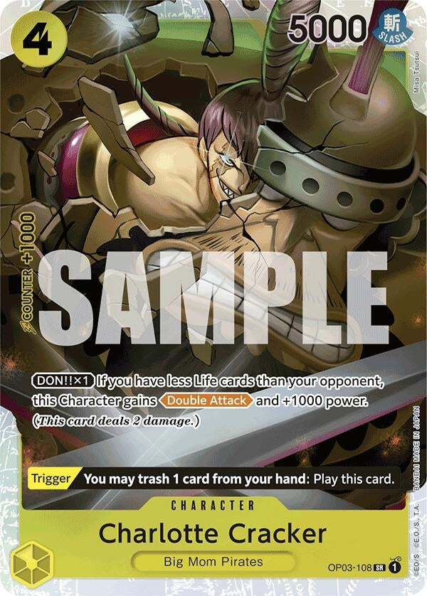 Image for Charlotte Cracker (Reprint) (OP03-108) (Premium Booster -The Best-) (PRB-01) - One Piece Card Game