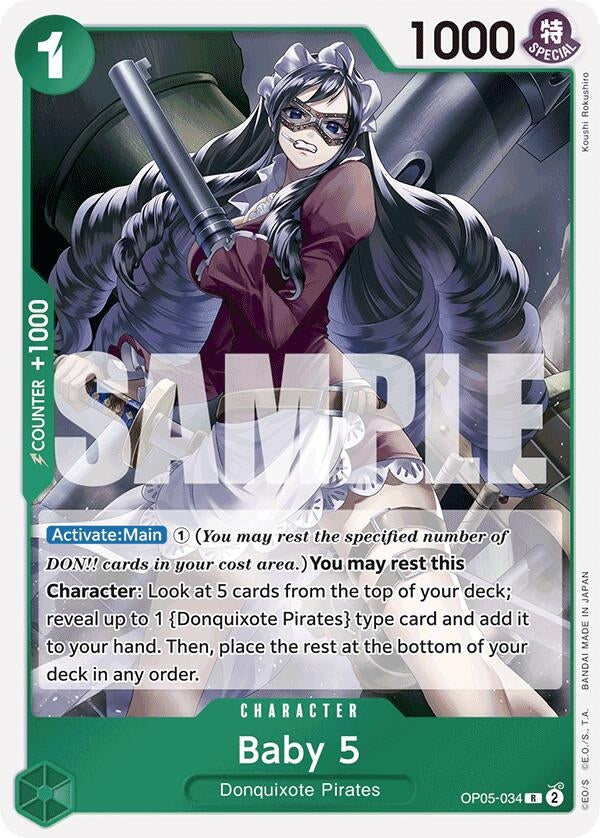 Image for Baby 5 (OP05-034) (Reprint) (OP05-034) (Premium Booster -The Best-) (PRB-01) - One Piece Card Game