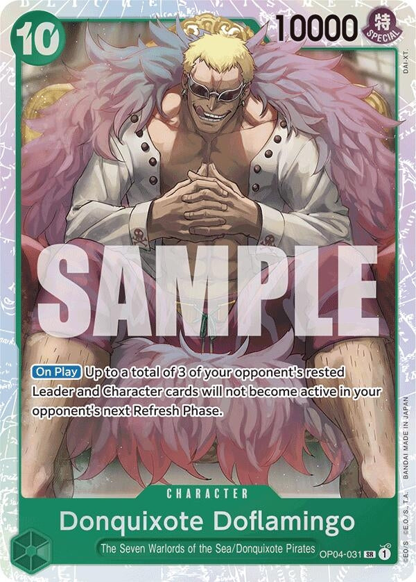 Image for Donquixote Doflamingo (Reprint) (OP04-031) (Premium Booster -The Best-) (PRB-01) - One Piece Card Game