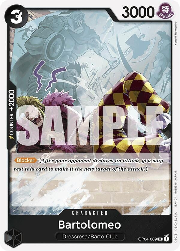Image for Bartolomeo (OP04-089) (Reprint) (OP04-089) (Premium Booster -The Best-) (PRB-01) - One Piece Card Game