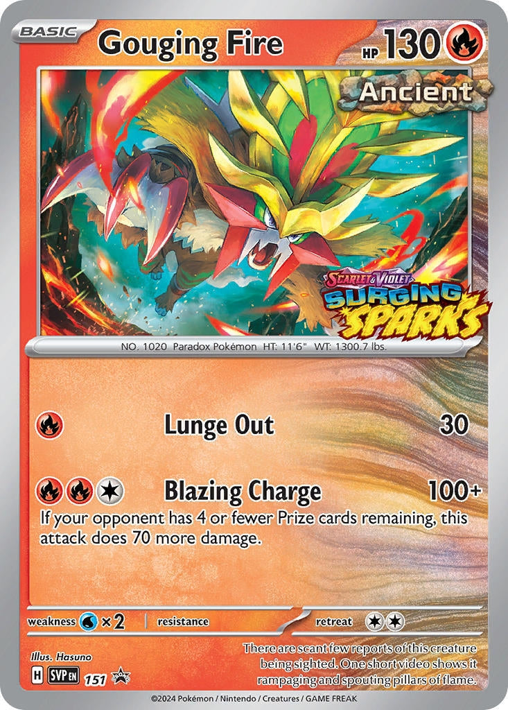 Image for Gouging Fire - 151 (151) (SV: Scarlet & Violet Promo Cards) (SVP) - Pokemon