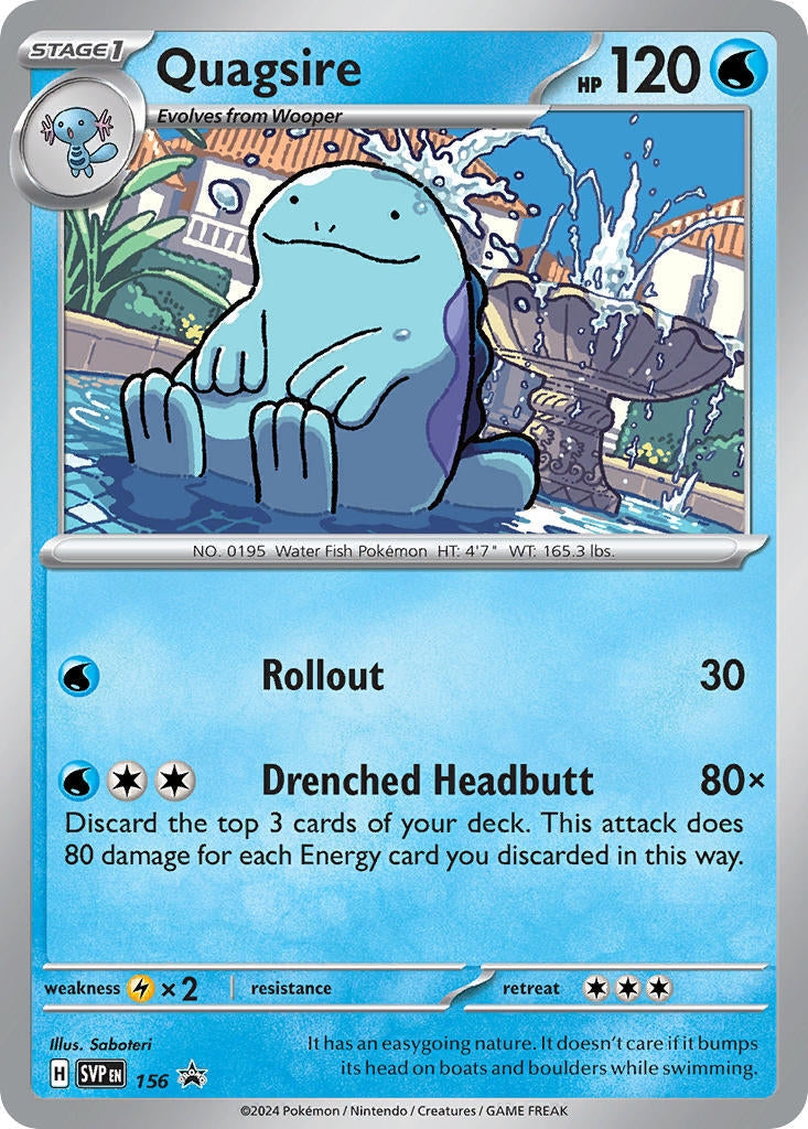 Image for Quagsire - 156 (156) (SV: Scarlet & Violet Promo Cards) (SVP) - Pokemon