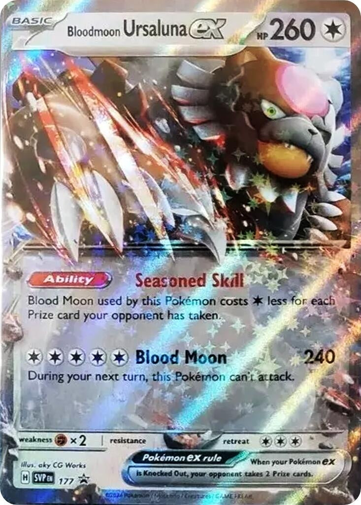 Image for Bloodmoon Ursaluna ex - 177 (177) (SV: Scarlet & Violet Promo Cards) (SVP) - Pokemon