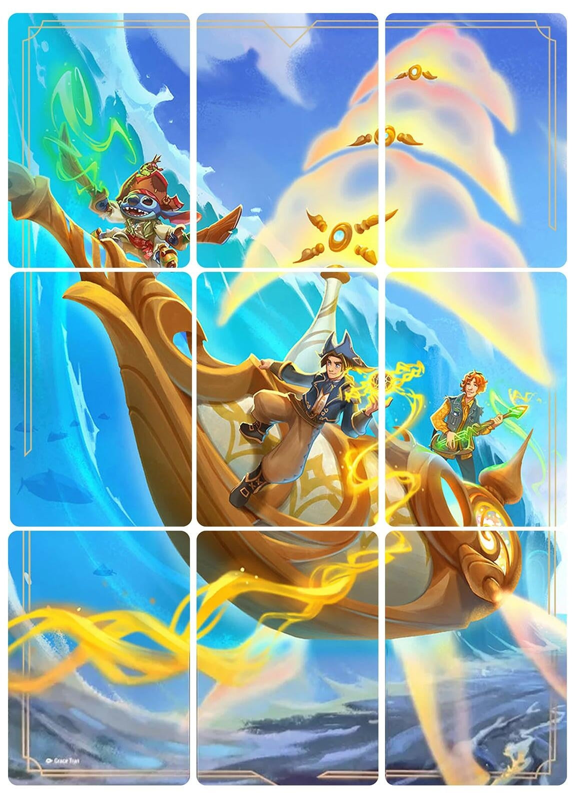 Image for Azurite Sea Puzzle Insert (Set of 9) (Azurite Sea) (6) - Disney Lorcana