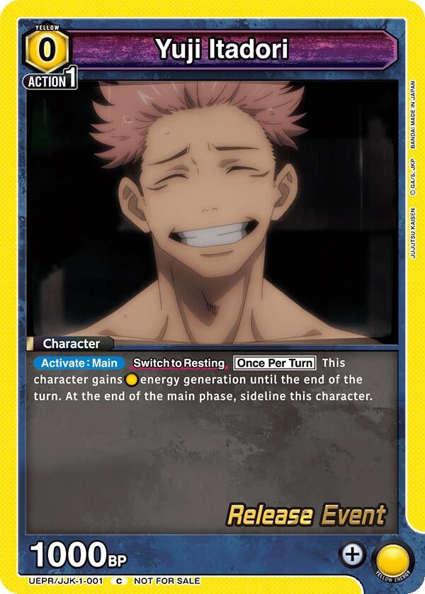 Image for Yuji Itadori (001) (UEPR/JJK-1-001) (UE03BT: Jujutsu Kaisen Release Event Cards) (UE03BT_RE) - Union Arena