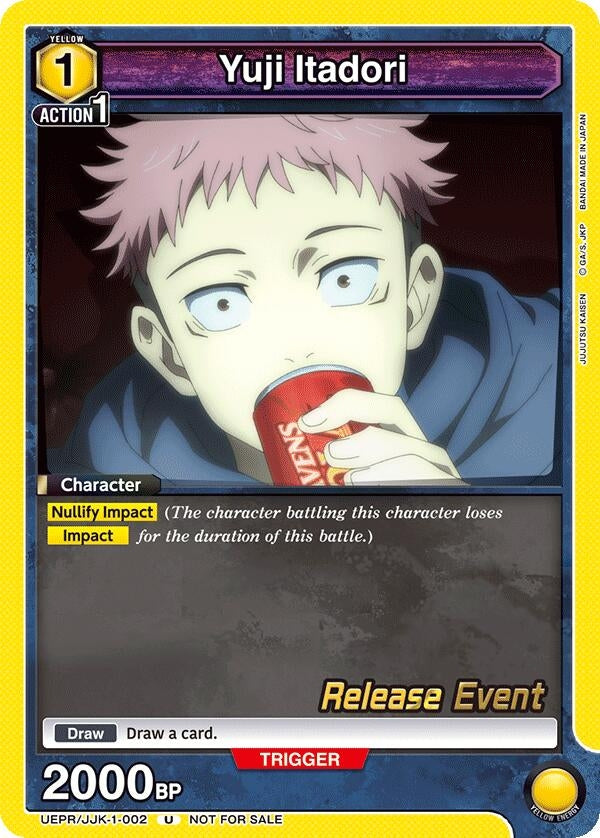Image for Yuji Itadori (002) (UEPR/JJK-1-002) (UE03BT: Jujutsu Kaisen Release Event Cards) (UE03BT_RE) - Union Arena