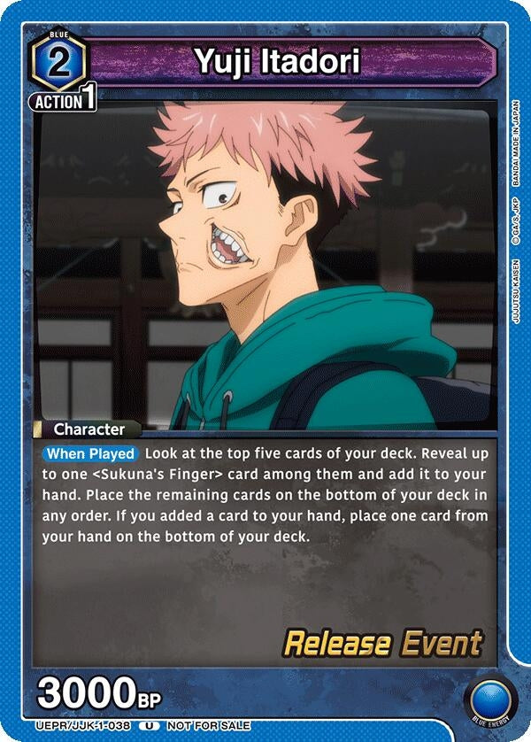 Image for Yuji Itadori (038) (UEPR/JJK-1-038) (UE03BT: Jujutsu Kaisen Release Event Cards) (UE03BT_RE) - Union Arena