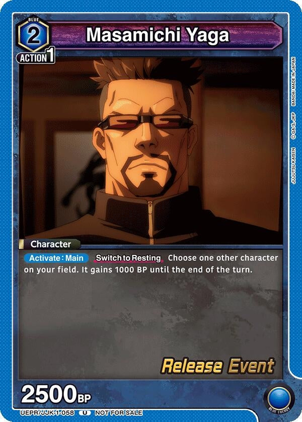 Image for Masamichi Yaga (UEPR/JJK-1-058) (UE03BT: Jujutsu Kaisen Release Event Cards) (UE03BT_RE) - Union Arena