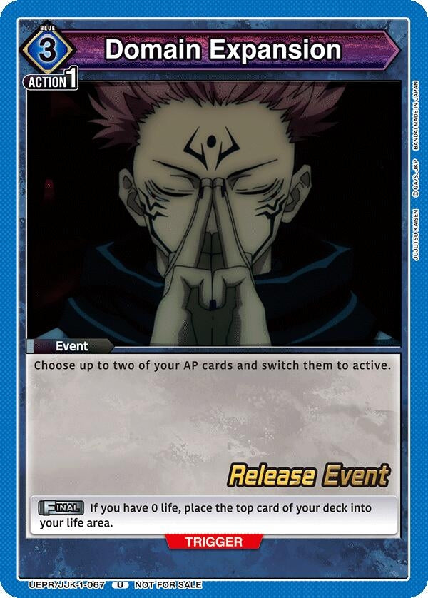 Image for Domain Expansion (067) (UEPR/JJK-1-067) (UE03BT: Jujutsu Kaisen Release Event Cards) (UE03BT_RE) - Union Arena