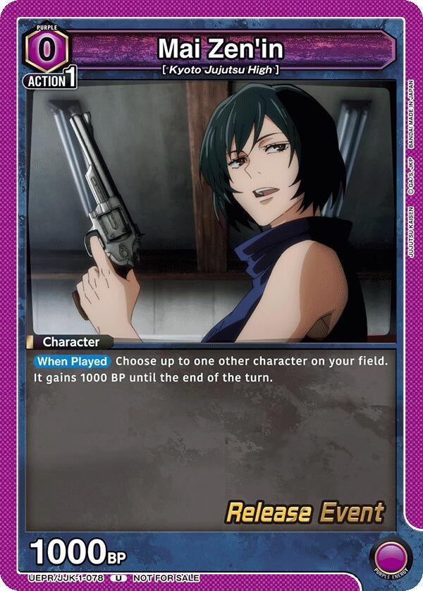 Image for Mai Zen'in (UEPR/JJK-1-078) (UE03BT: Jujutsu Kaisen Release Event Cards) (UE03BT_RE) - Union Arena